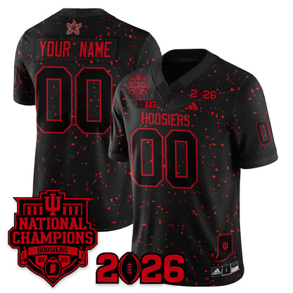 Custom Indiana Hoosiers Stranger Things Vapor Limited Football Jersey - 2025 National Champions