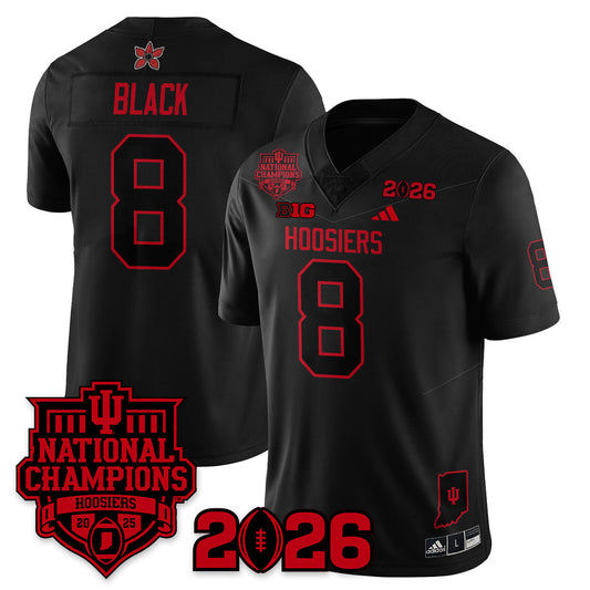 Indiana Hoosiers Stranger Things Vapor Limited Football Jersey - 2025 National Champions - All Stitched