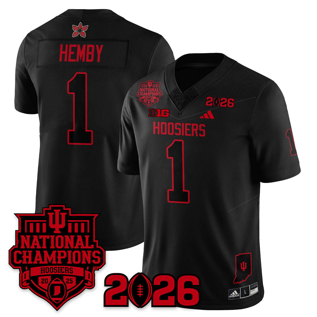 Indiana Hoosiers Stranger Things Vapor Limited Football Jersey - 2025 National Champions