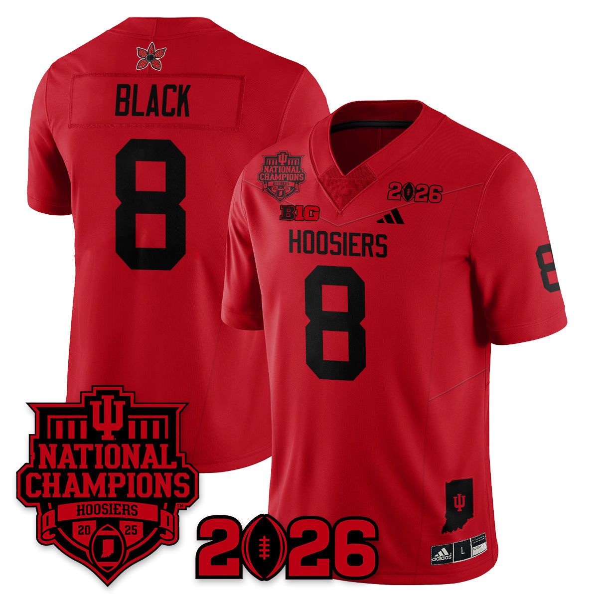 Indiana Hoosiers Stranger Things Vapor Limited Football Jersey - 2025 National Champions