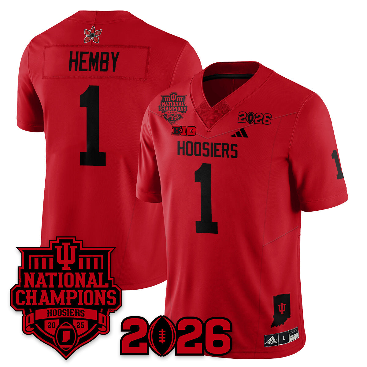 Indiana Hoosiers Stranger Things Vapor Limited Football Jersey - 2025 National Champions