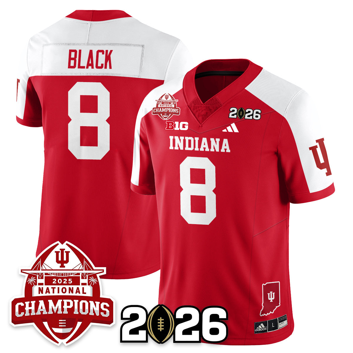 Indiana Hoosiers Vapor Limited Football Jersey V2 - 2025 National Champions
