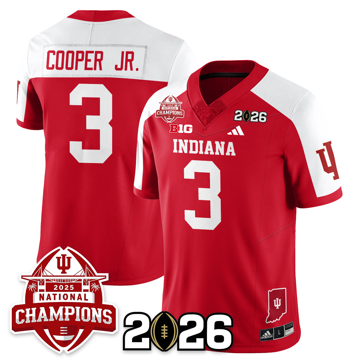 Indiana Hoosiers Vapor Limited Football Jersey V2 - 2025 National Champions
