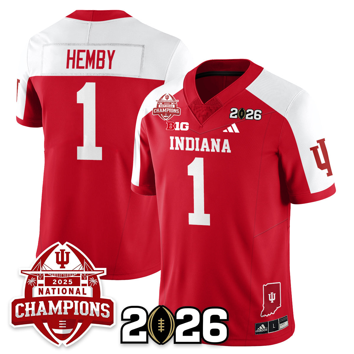 Indiana Hoosiers Vapor Limited Football Jersey V2 - 2025 National Champions