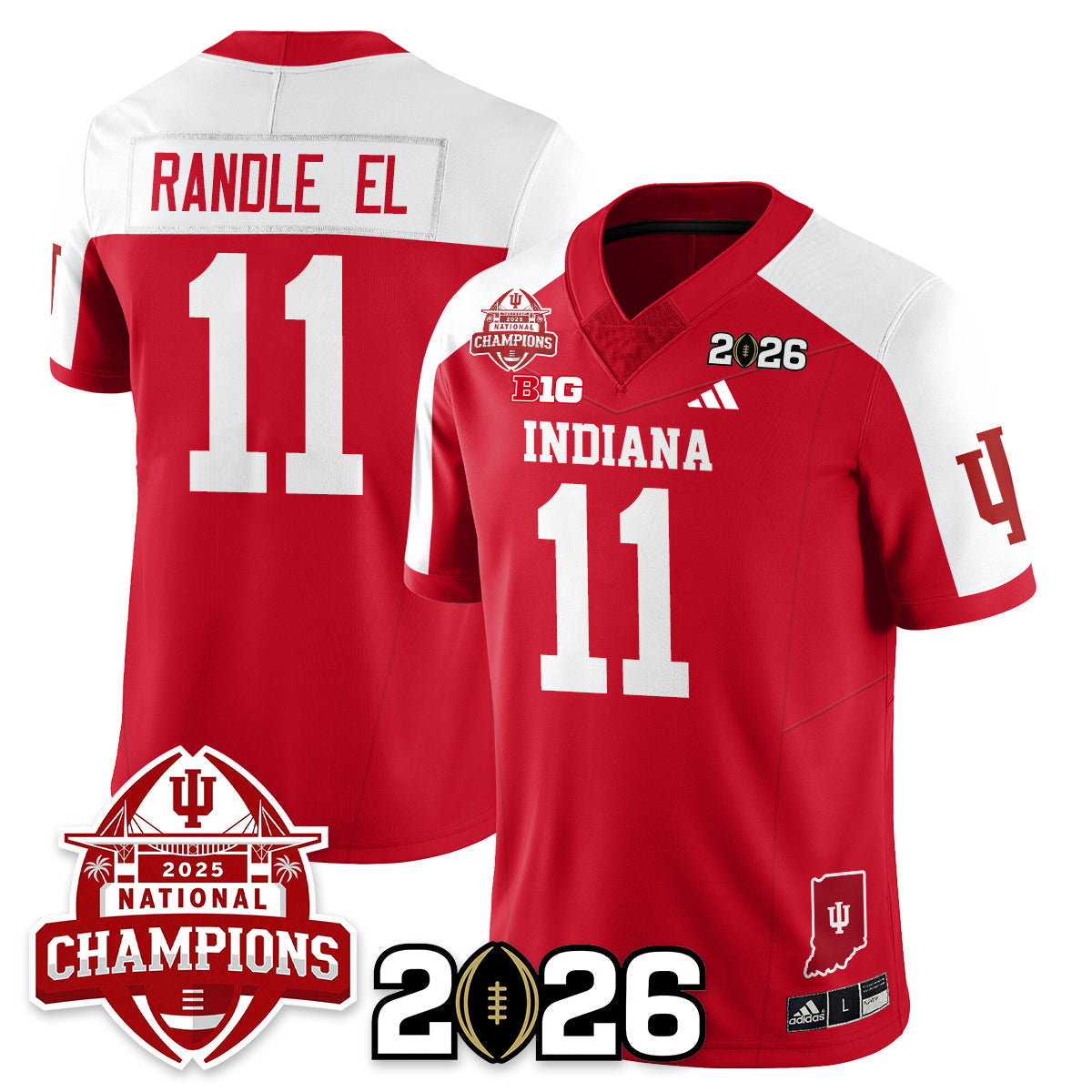 Indiana Hoosiers Vapor Limited Football Jersey V2 - 2025 National Champions
