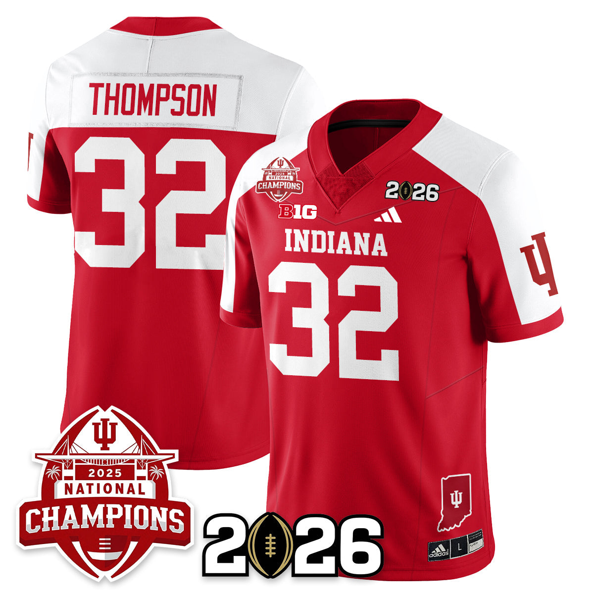 Indiana Hoosiers Vapor Limited Football Jersey V2 - 2025 National Champions