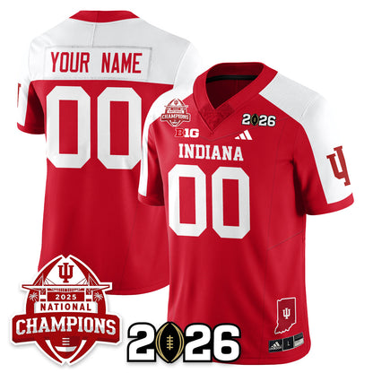 Custom Indiana Hoosiers Vapor Limited Football Jersey V2 - 2025 National Champions