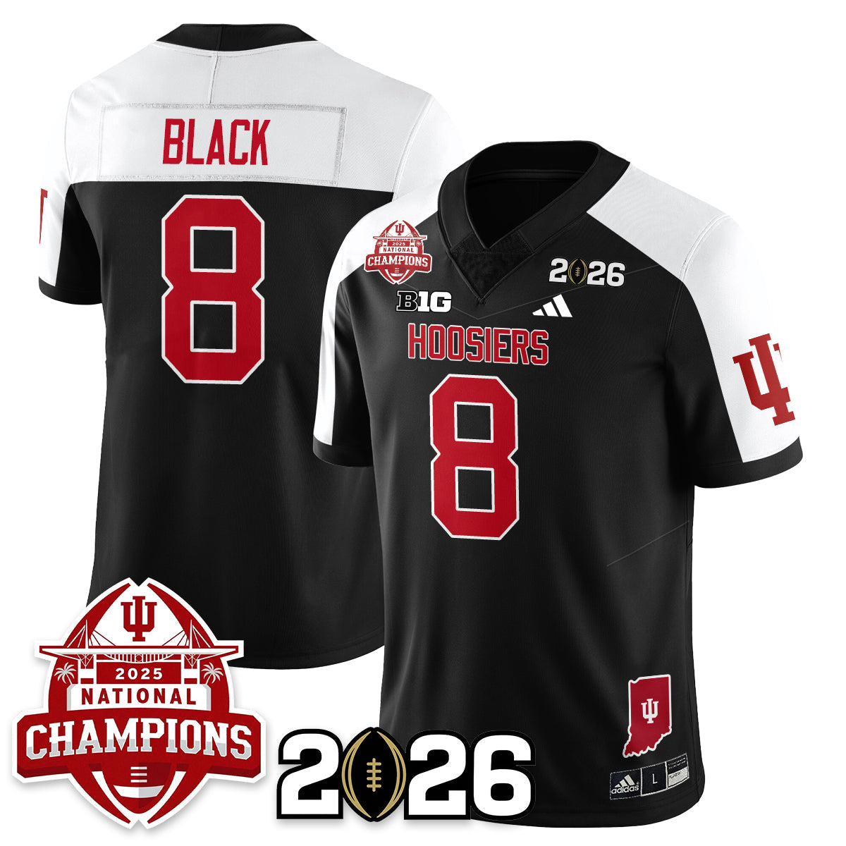 Indiana Hoosiers Vapor Limited Football Jersey V2 - 2025 National Champions