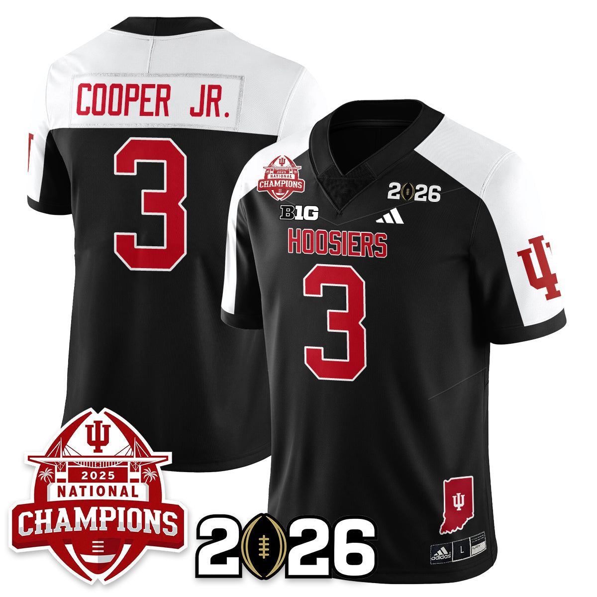 Indiana Hoosiers Vapor Limited Football Jersey V2 - 2025 National Champions