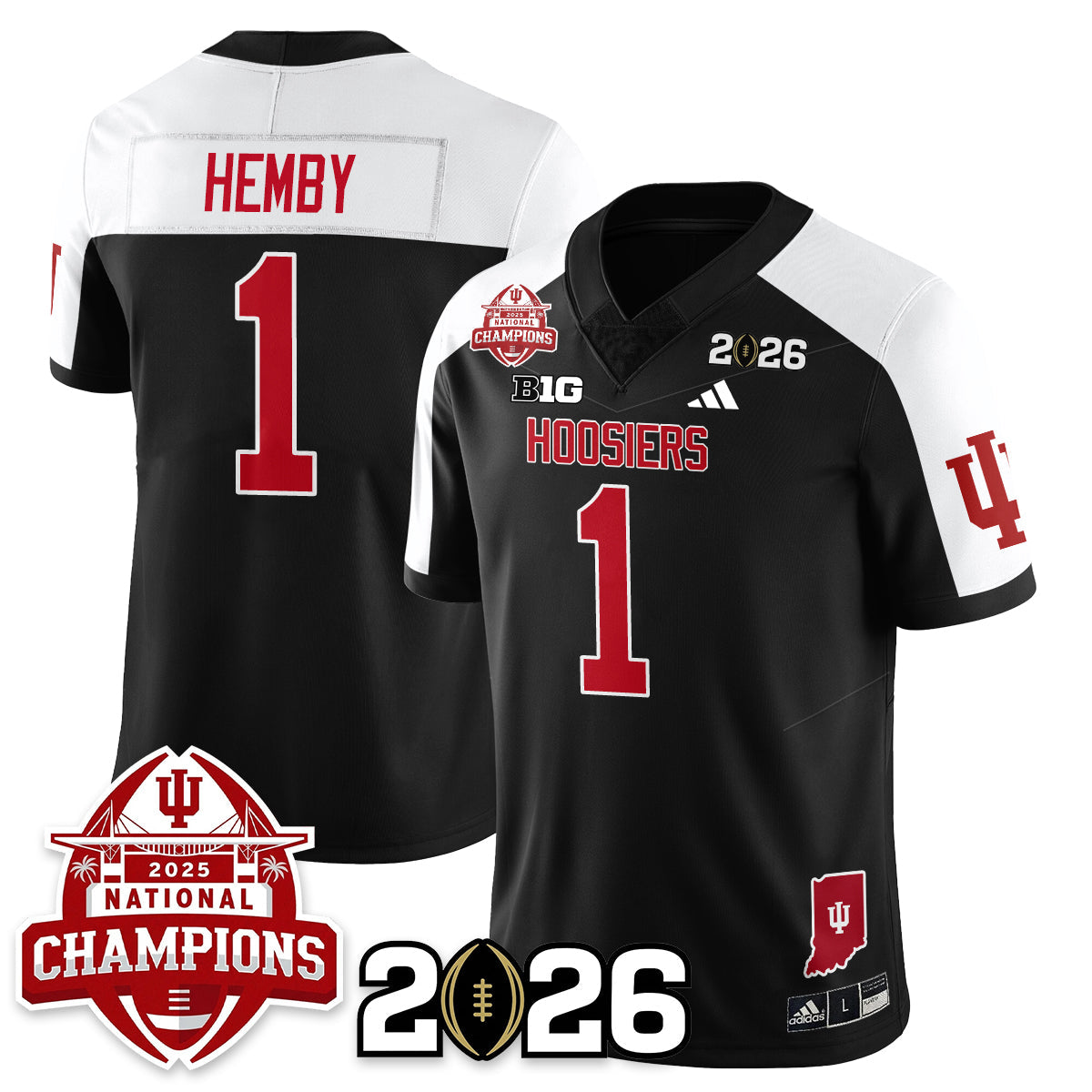 Indiana Hoosiers Vapor Limited Football Jersey V2 - 2025 National Champions