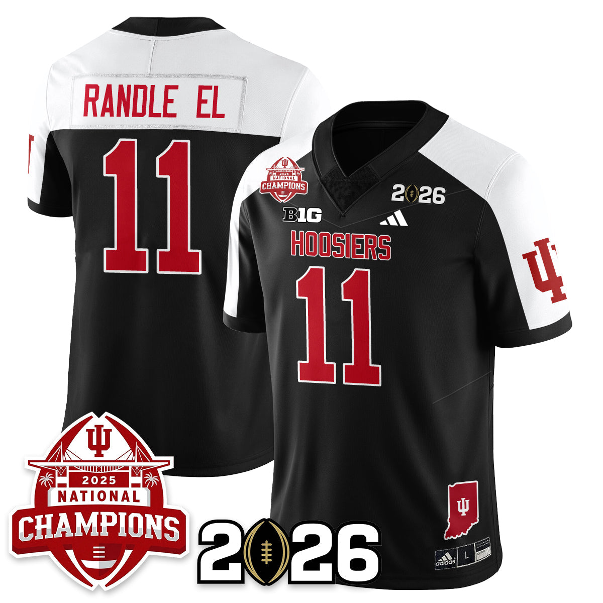 Indiana Hoosiers Vapor Limited Football Jersey V2 - 2025 National Champions