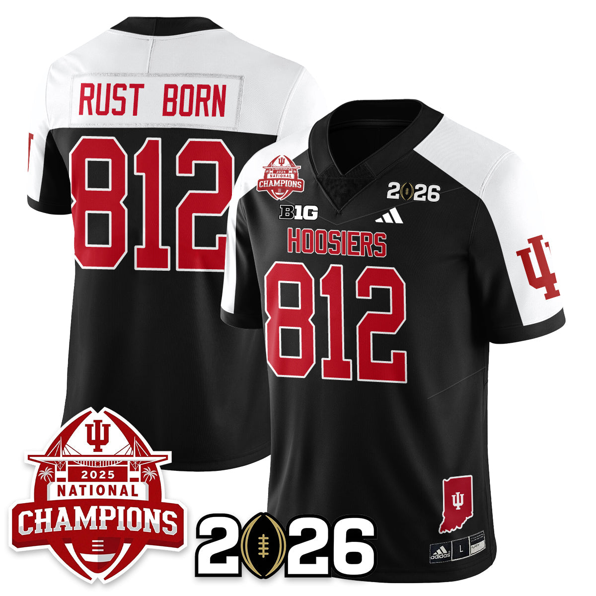 Indiana Hoosiers Vapor Limited Football Jersey V2 - 2025 National Champions