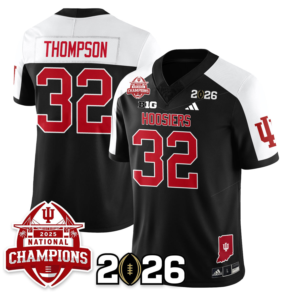 Indiana Hoosiers Vapor Limited Football Jersey V2 - 2025 National Champions