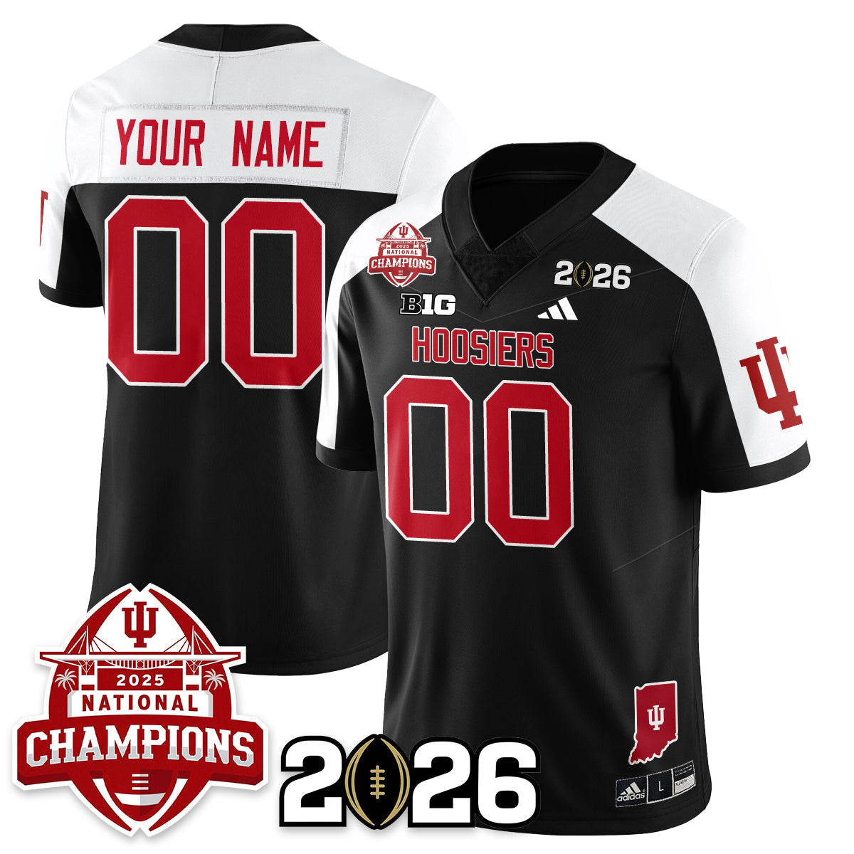 Indiana Hoosiers Vapor Limited Football Jersey V2 - 2025 National Champions