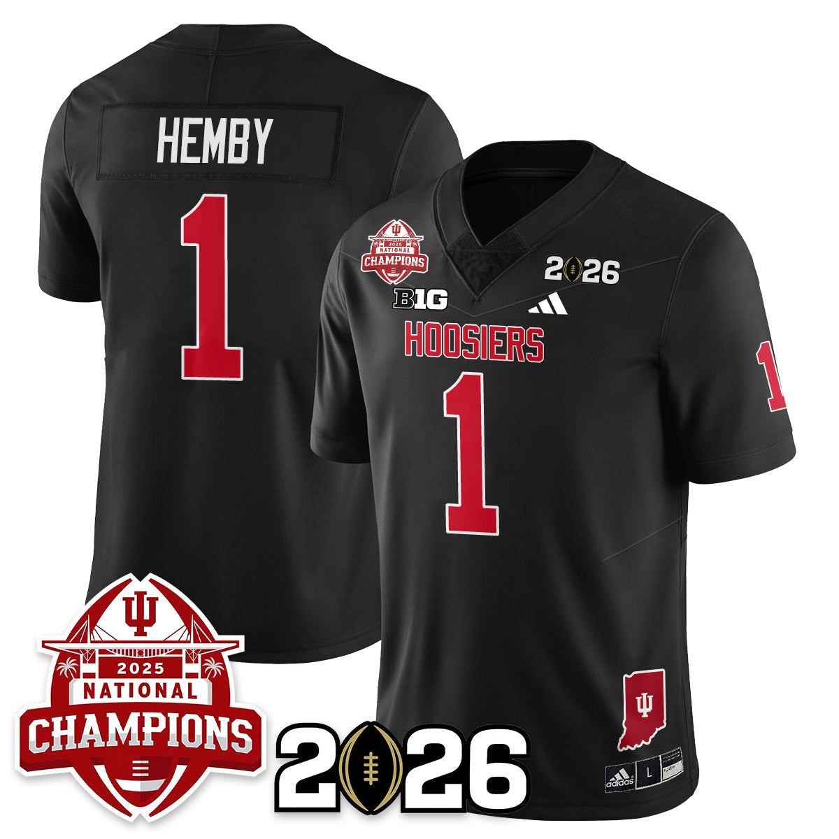 Indiana Hoosiers Vapor Limited Football Jersey V2 - 2025 National Champions