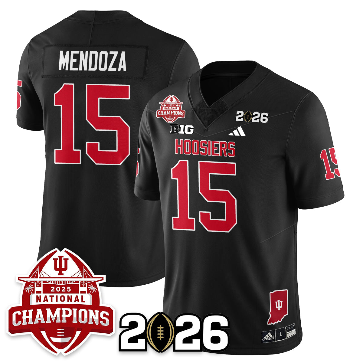 Indiana Hoosiers Vapor Limited Football Jersey V2 - 2025 National Champions