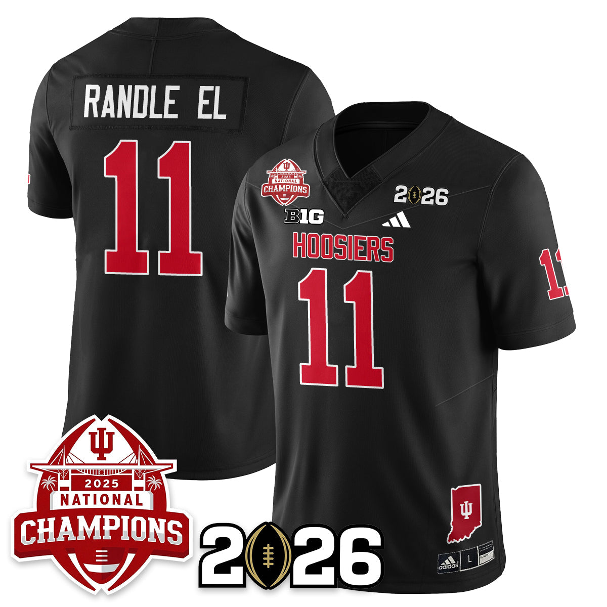 Indiana Hoosiers Vapor Limited Football Jersey V2 - 2025 National Champions