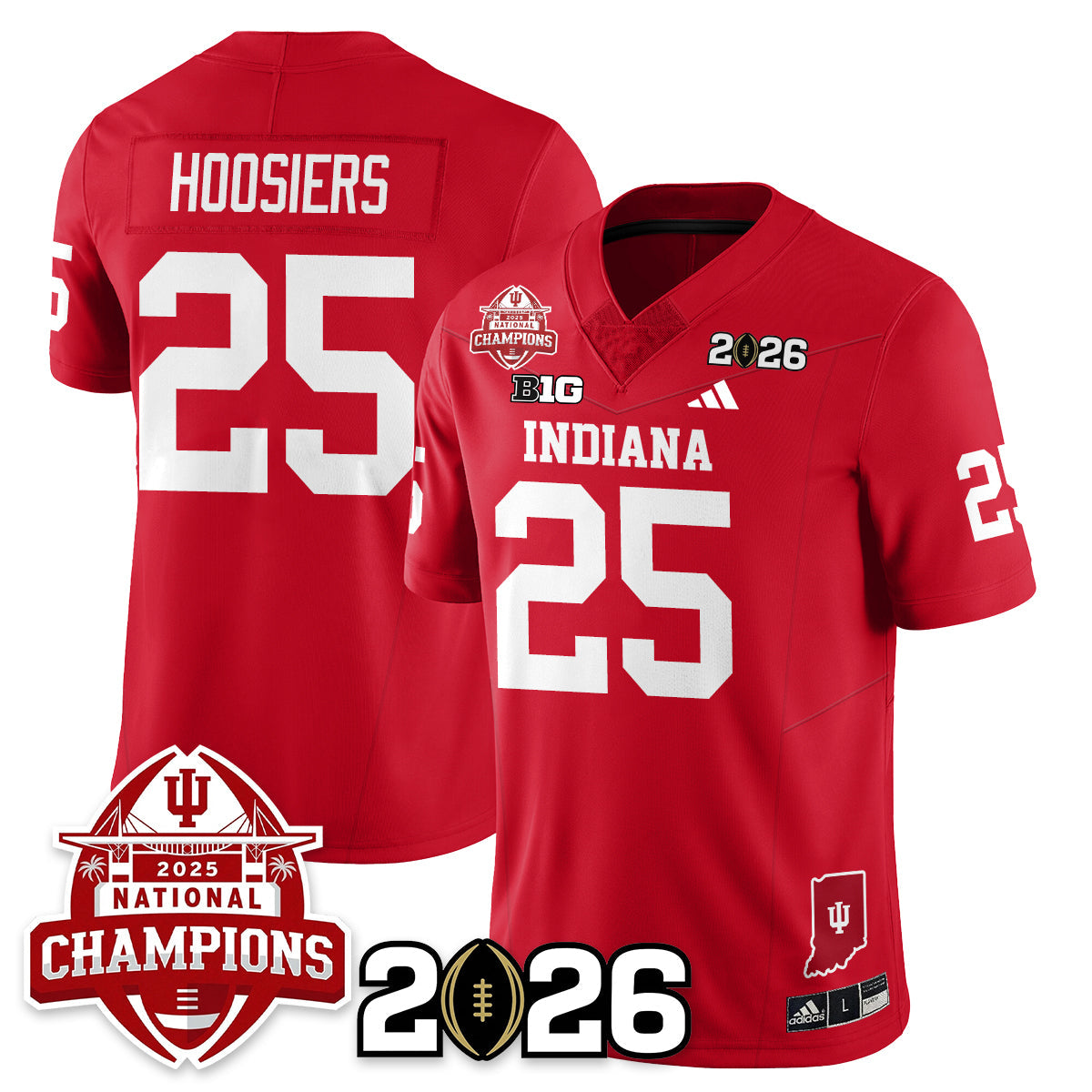 Indiana Hoosiers Vapor Limited Football Jersey V2 - 2025 National Champions