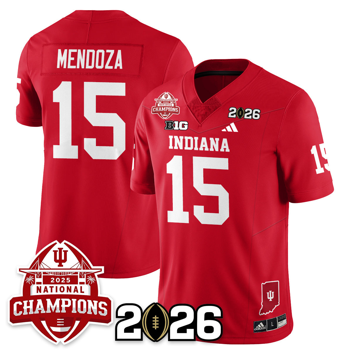 Indiana Hoosiers Vapor Limited Football Jersey V2 - 2025 National Champions