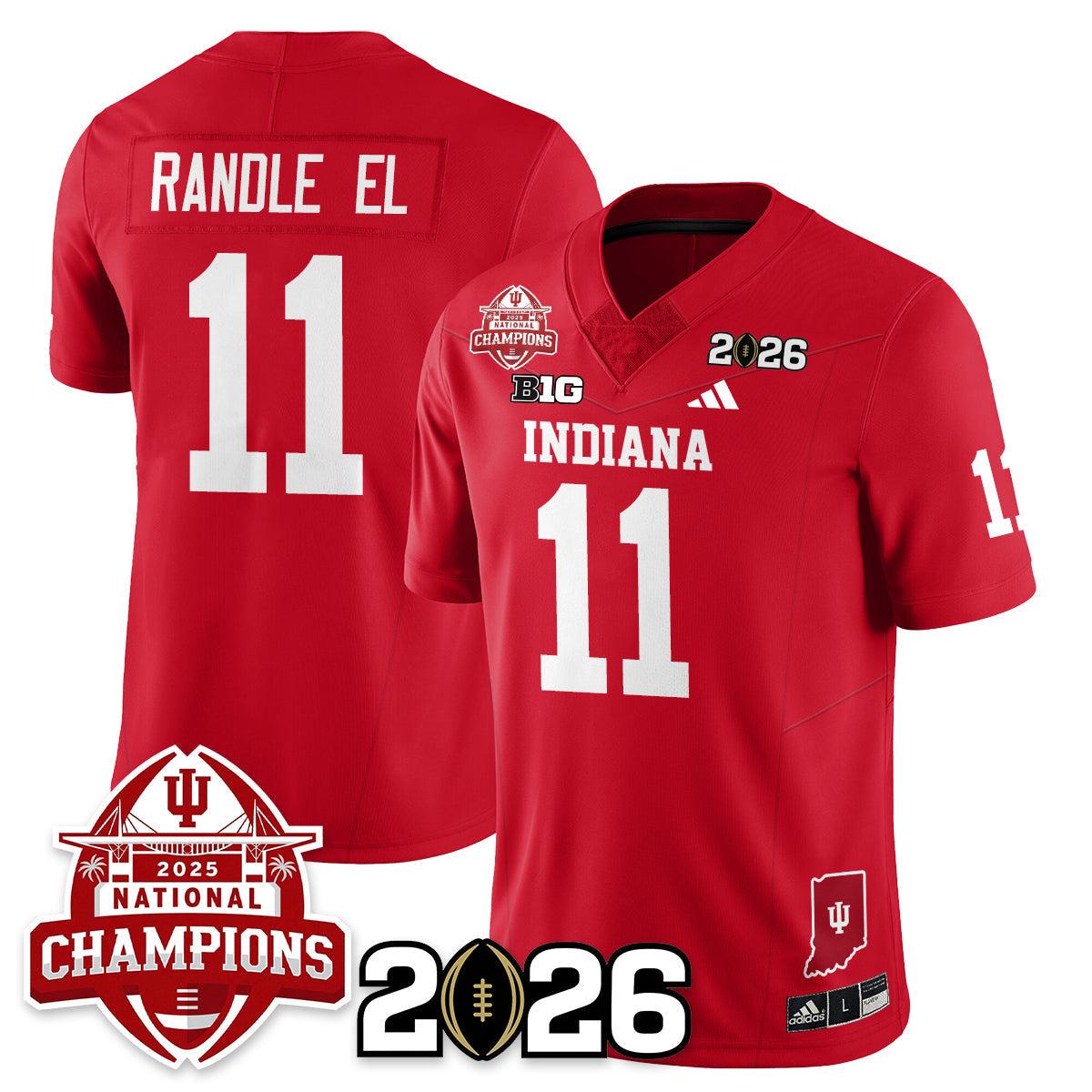 Indiana Hoosiers Vapor Limited Football Jersey V2 - 2025 National Champions