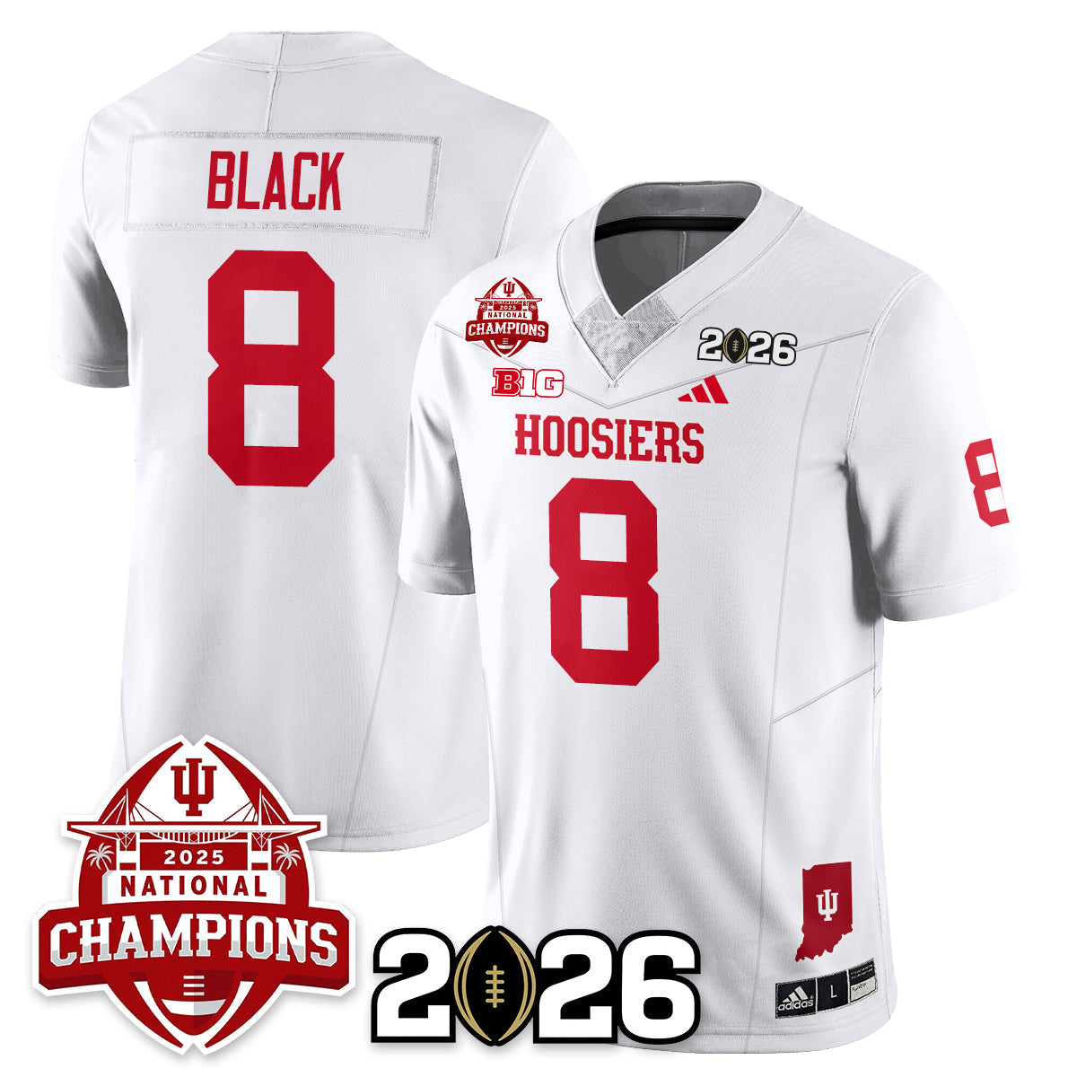 Indiana Hoosiers Vapor Limited Football Jersey V2 - 2025 National Champions