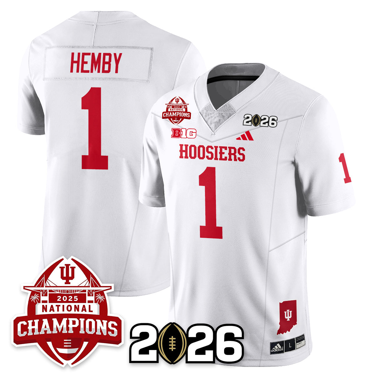 Indiana Hoosiers Vapor Limited Football Jersey V2 - 2025 National Champions