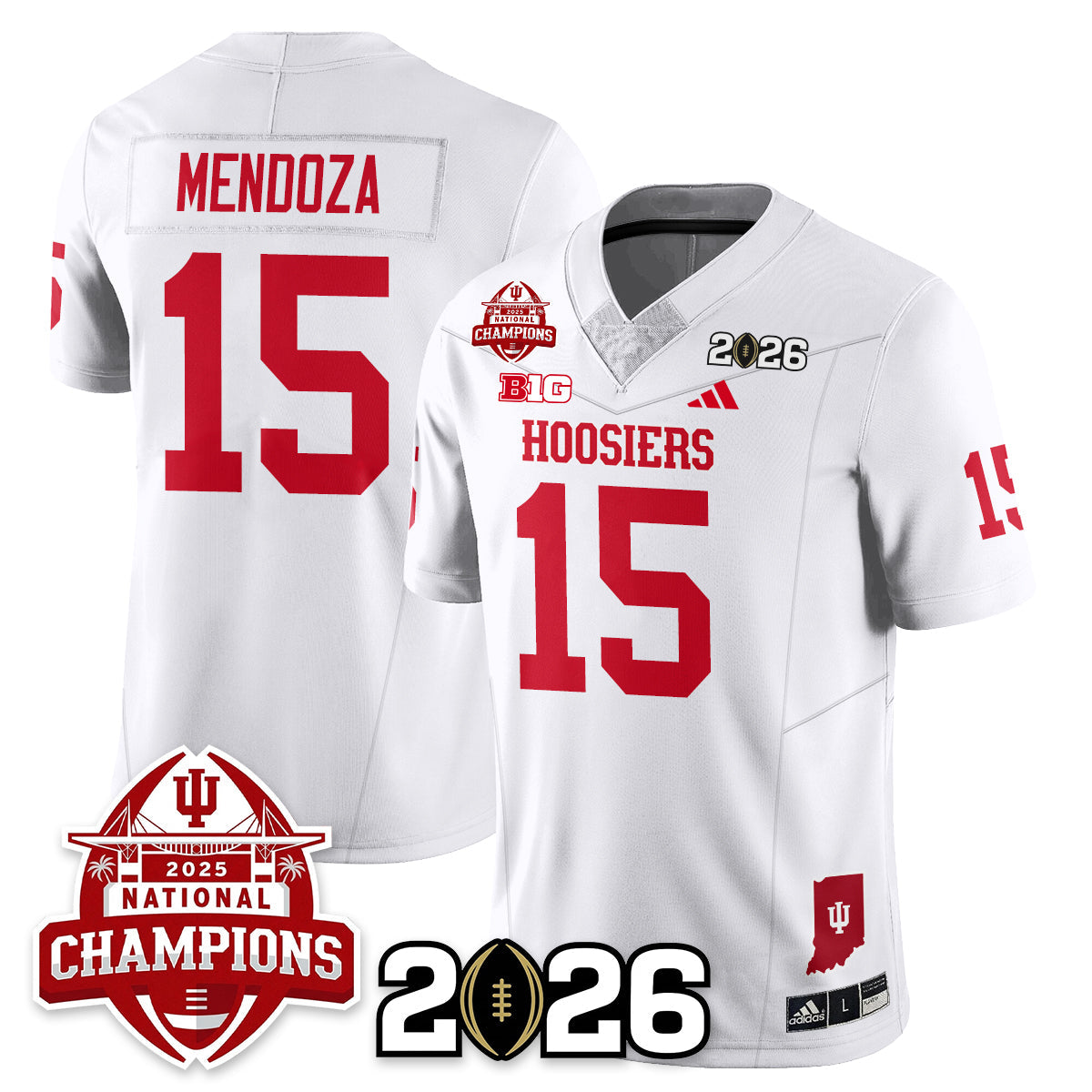Indiana Hoosiers Vapor Limited Football Jersey V2 - 2025 National Champions