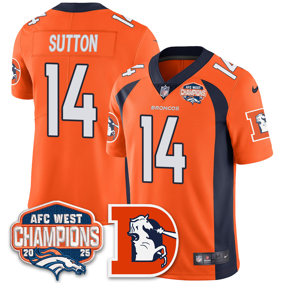 DEN Mitchell & Ness Vapor Limited Jersey - All Stitched