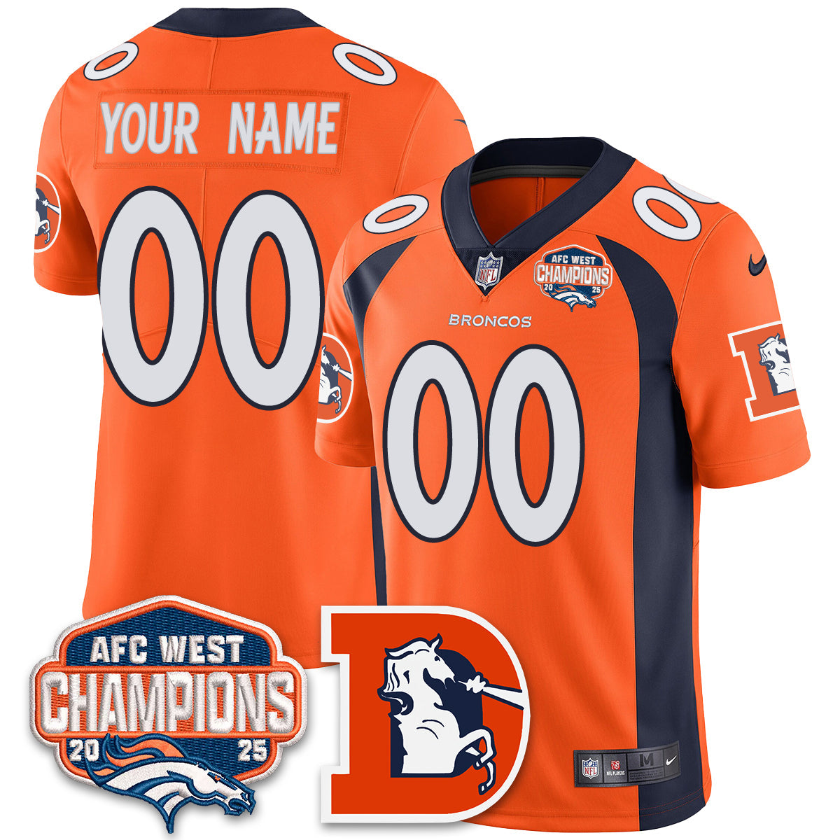 Custom DEN Mitchell & Ness Vapor Limited Jersey - All Stitched