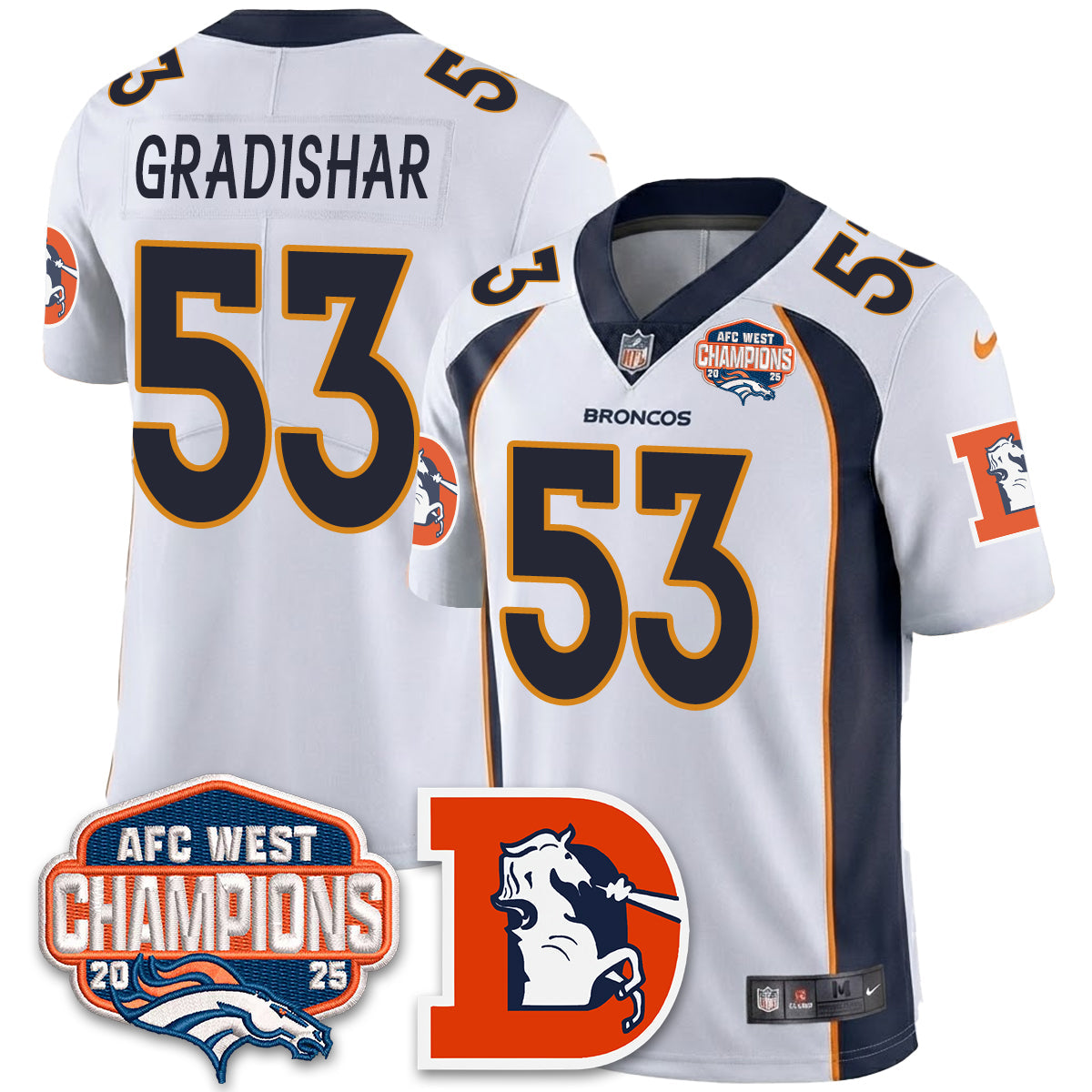 DEN Mitchell & Ness Vapor Limited Jersey - All Stitched