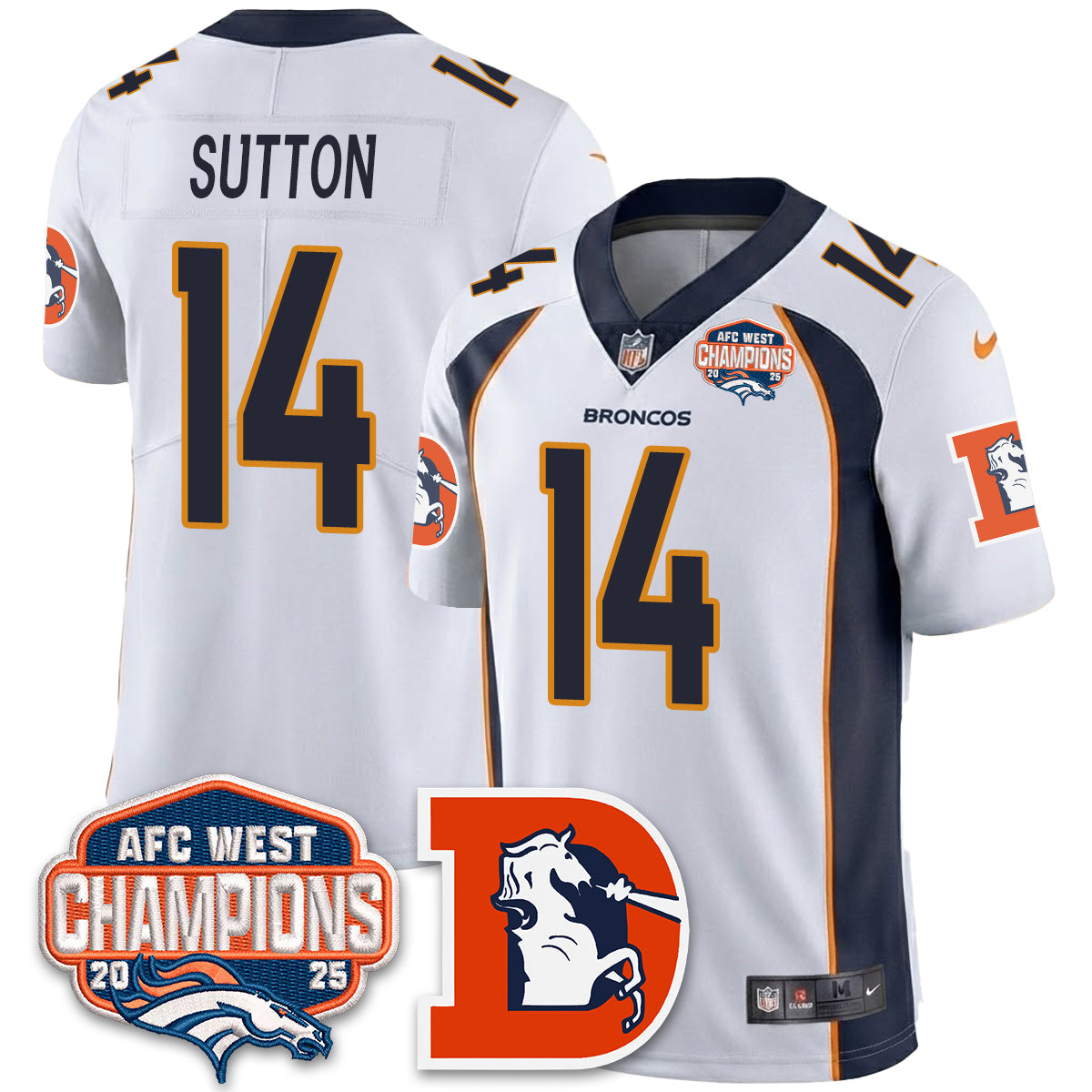 DEN Mitchell & Ness Vapor Limited Jersey - All Stitched