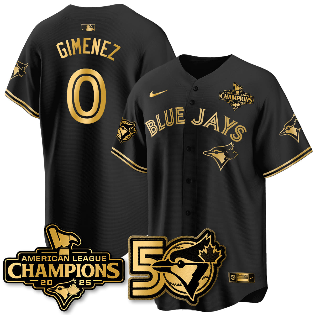 TOR 2025 American League Champions Vapor Limited Jersey - 50th Season - All Stitched