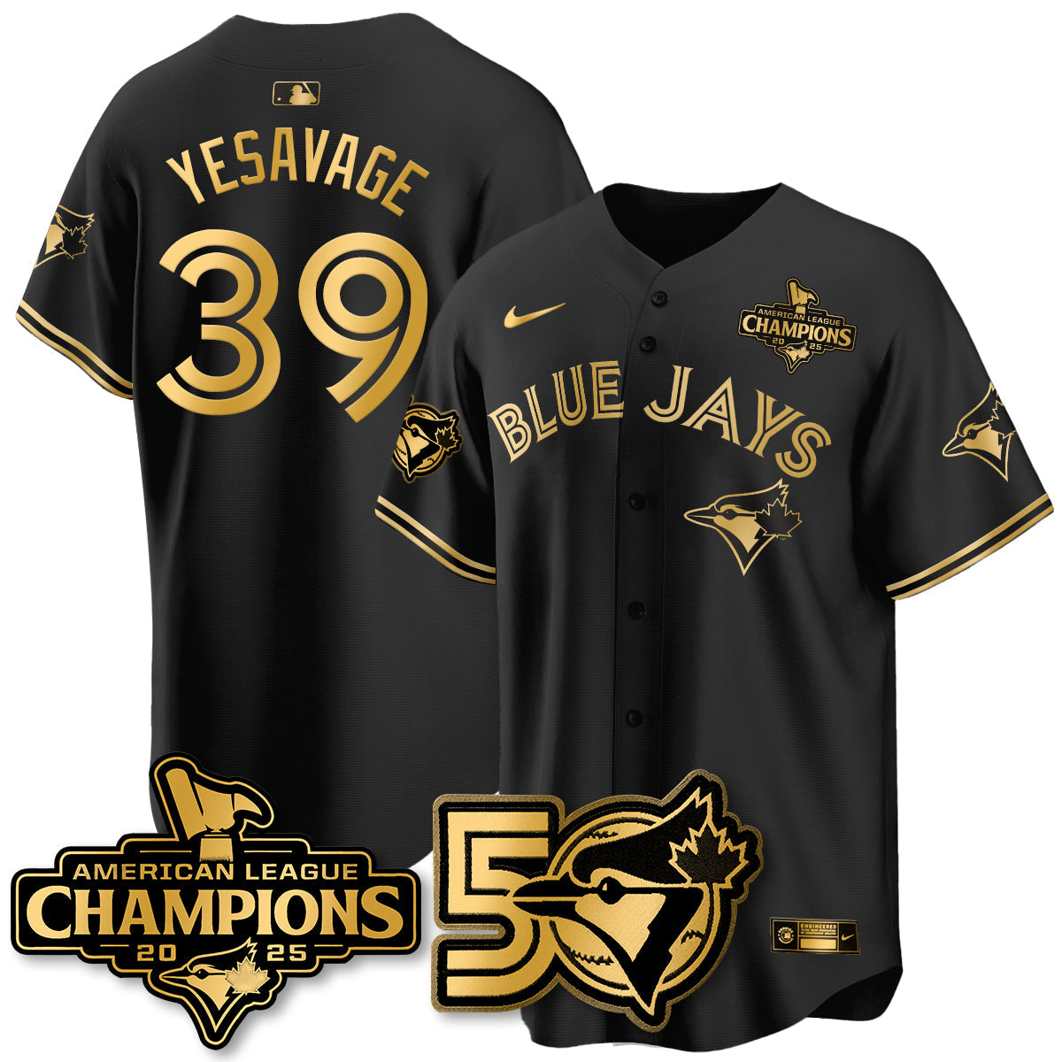 TOR 2025 American League Champions Vapor Limited Jersey - 50th Season - All Stitched
