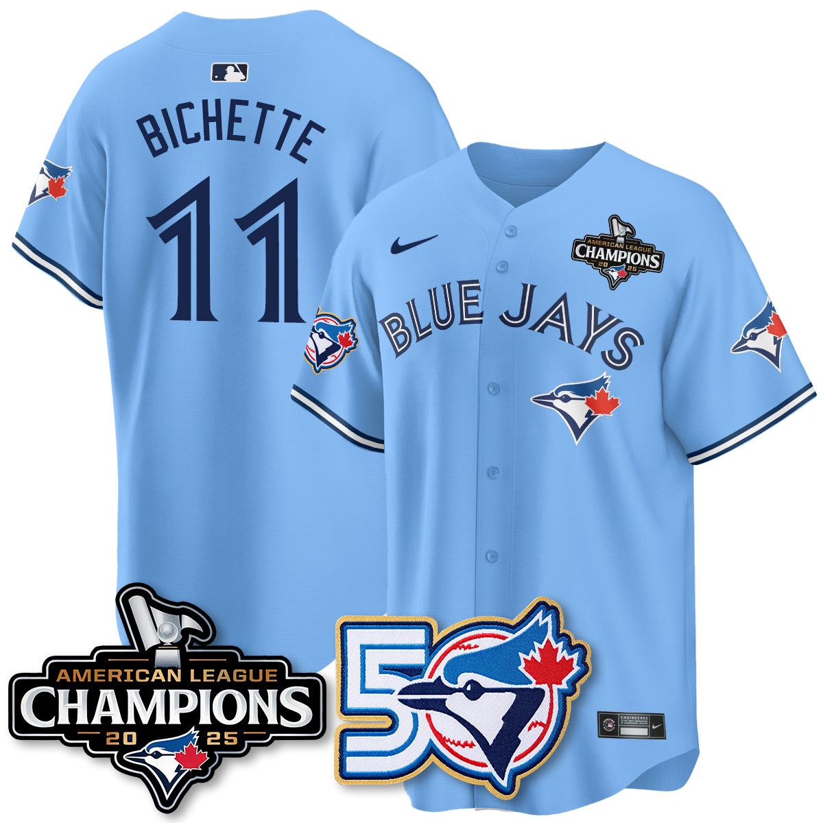 TOR 2025 American League Champions Vapor Limited Jersey - 50th Season - All Stitched