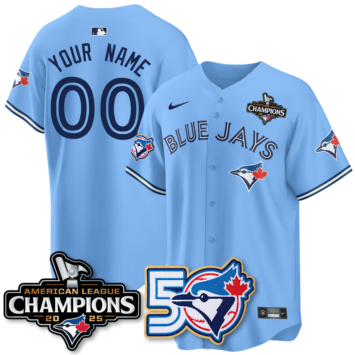 TOR 2025 American League Champions Vapor Limited Jersey - 50th Season - All Stitched