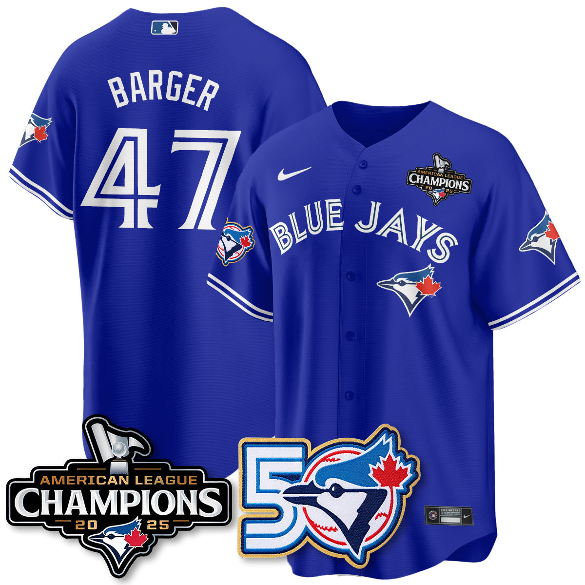 TOR 2025 American League Champions Vapor Limited Jersey - 50th Season - All Stitched