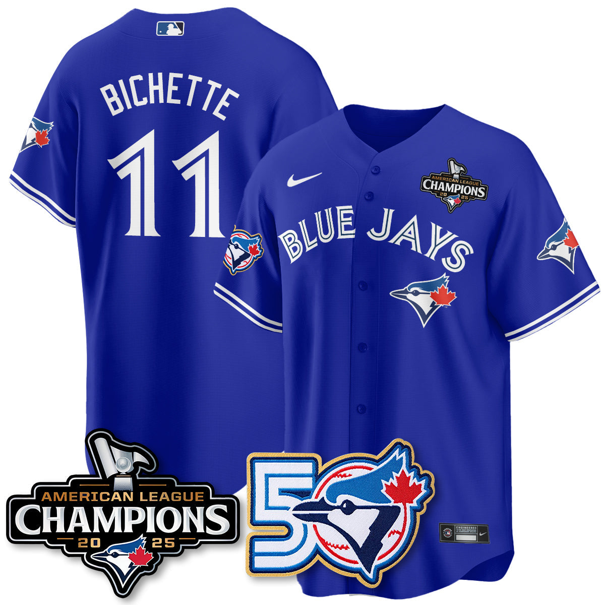 TOR 2025 American League Champions Vapor Limited Jersey - 50th Season - All Stitched