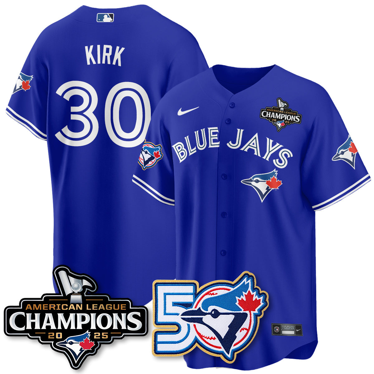 TOR 2025 American League Champions Vapor Limited Jersey - 50th Season - All Stitched