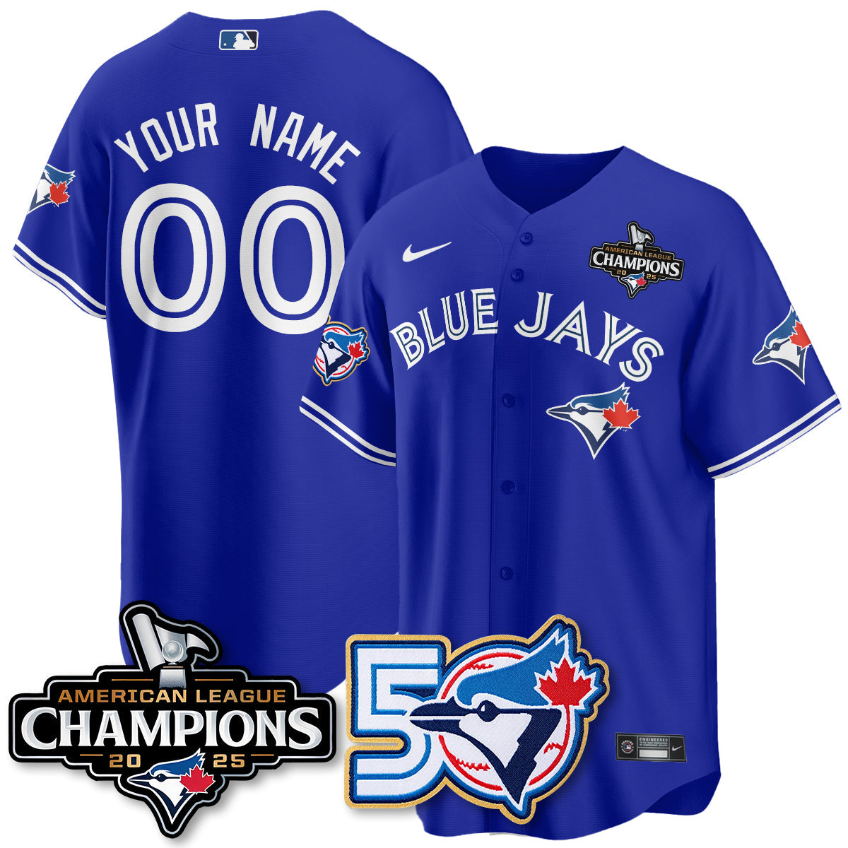 TOR 2025 American League Champions Vapor Limited Jersey - 50th Season - All Stitched