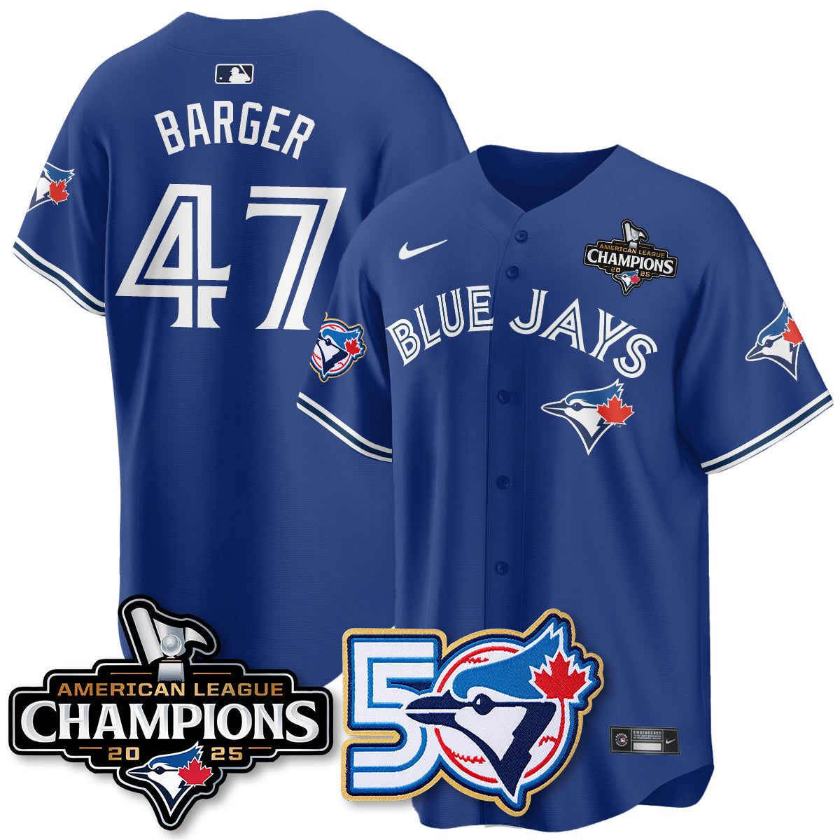 TOR 2025 American League Champions Vapor Limited Jersey - 50th Season - All Stitched