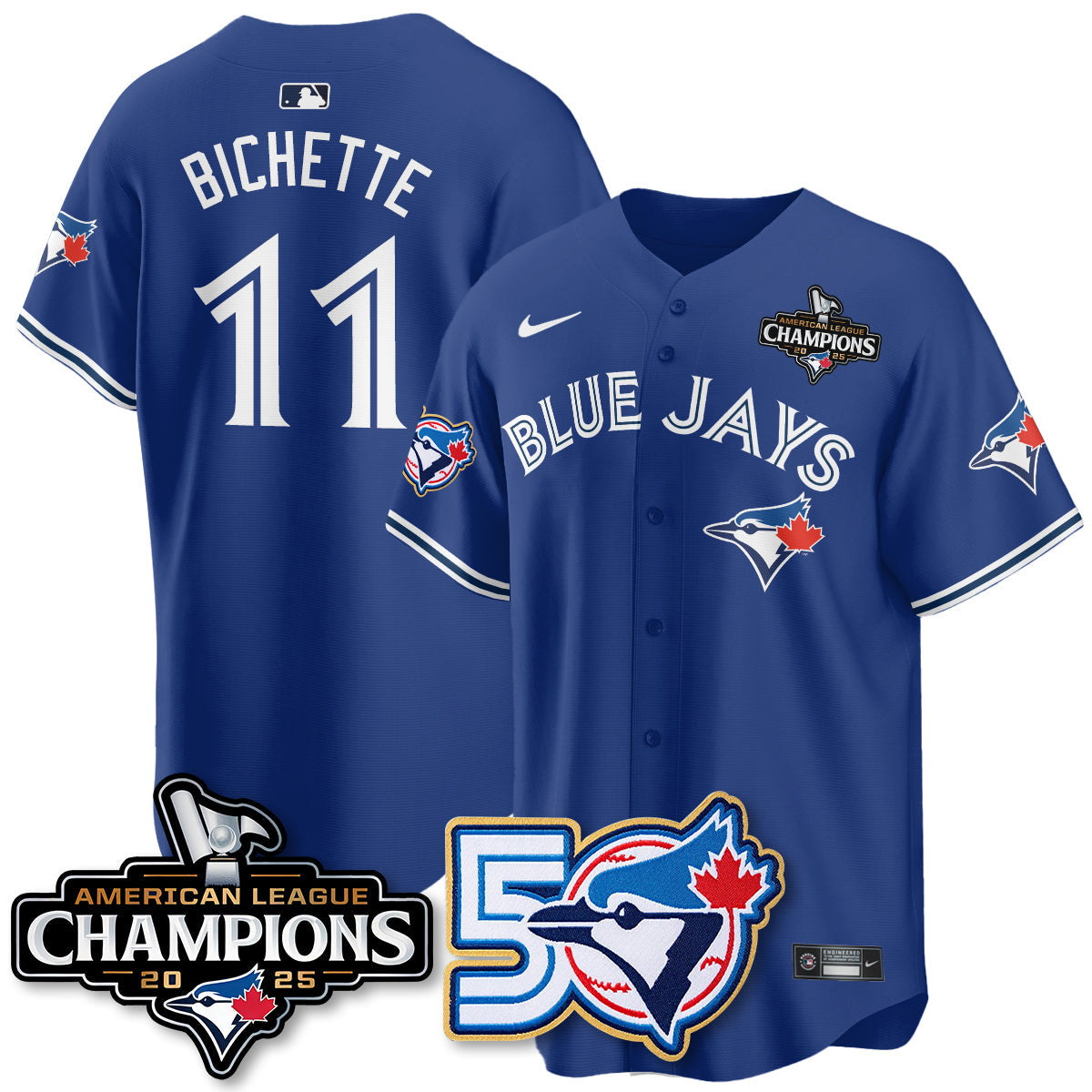 TOR 2025 American League Champions Vapor Limited Jersey - 50th Season - All Stitched