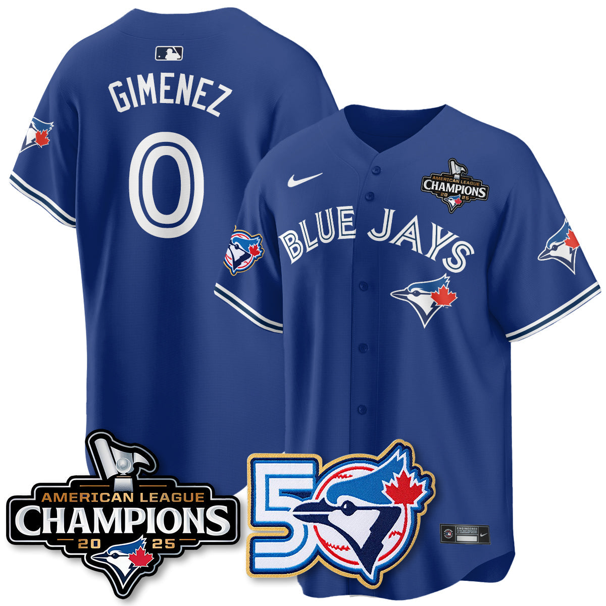 TOR 2025 American League Champions Vapor Limited Jersey - 50th Season - All Stitched