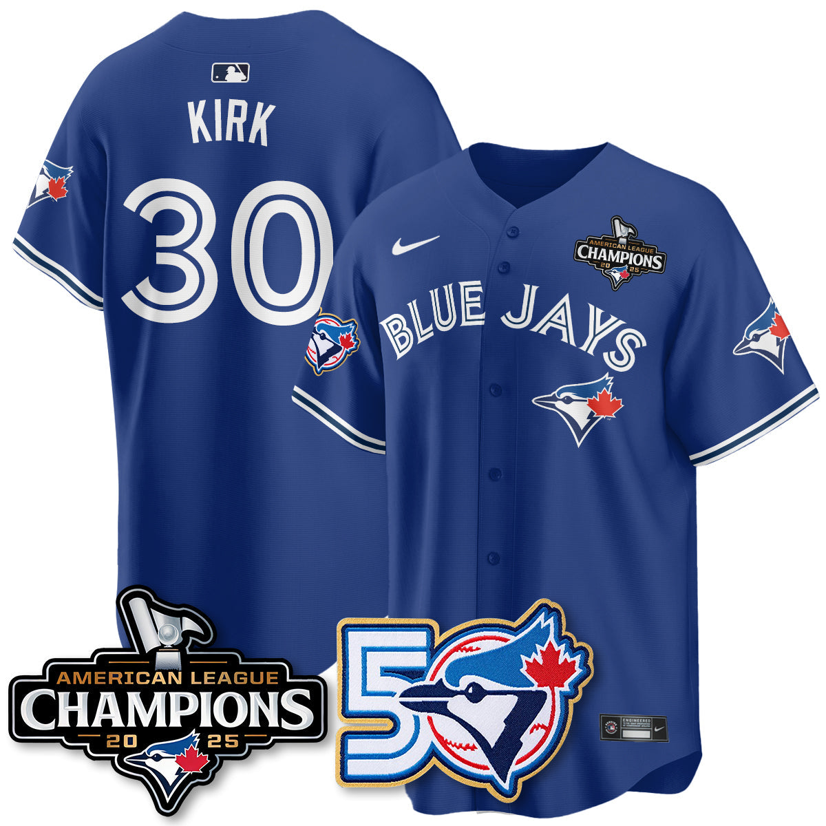 TOR 2025 American League Champions Vapor Limited Jersey - 50th Season - All Stitched