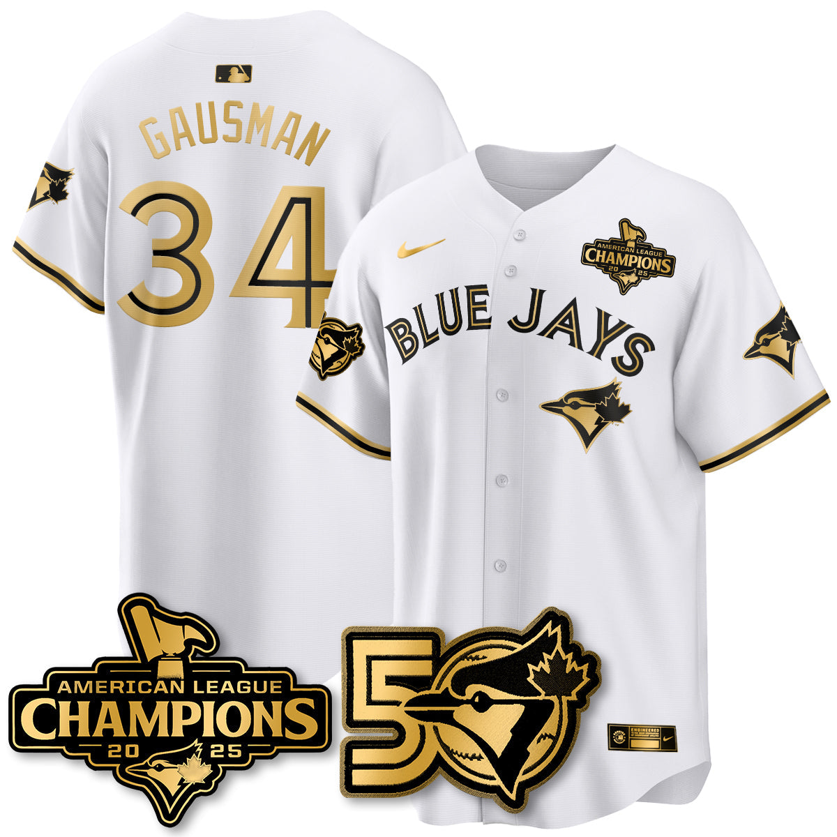 TOR 2025 American League Champions Vapor Limited Jersey - 50th Season - All Stitched