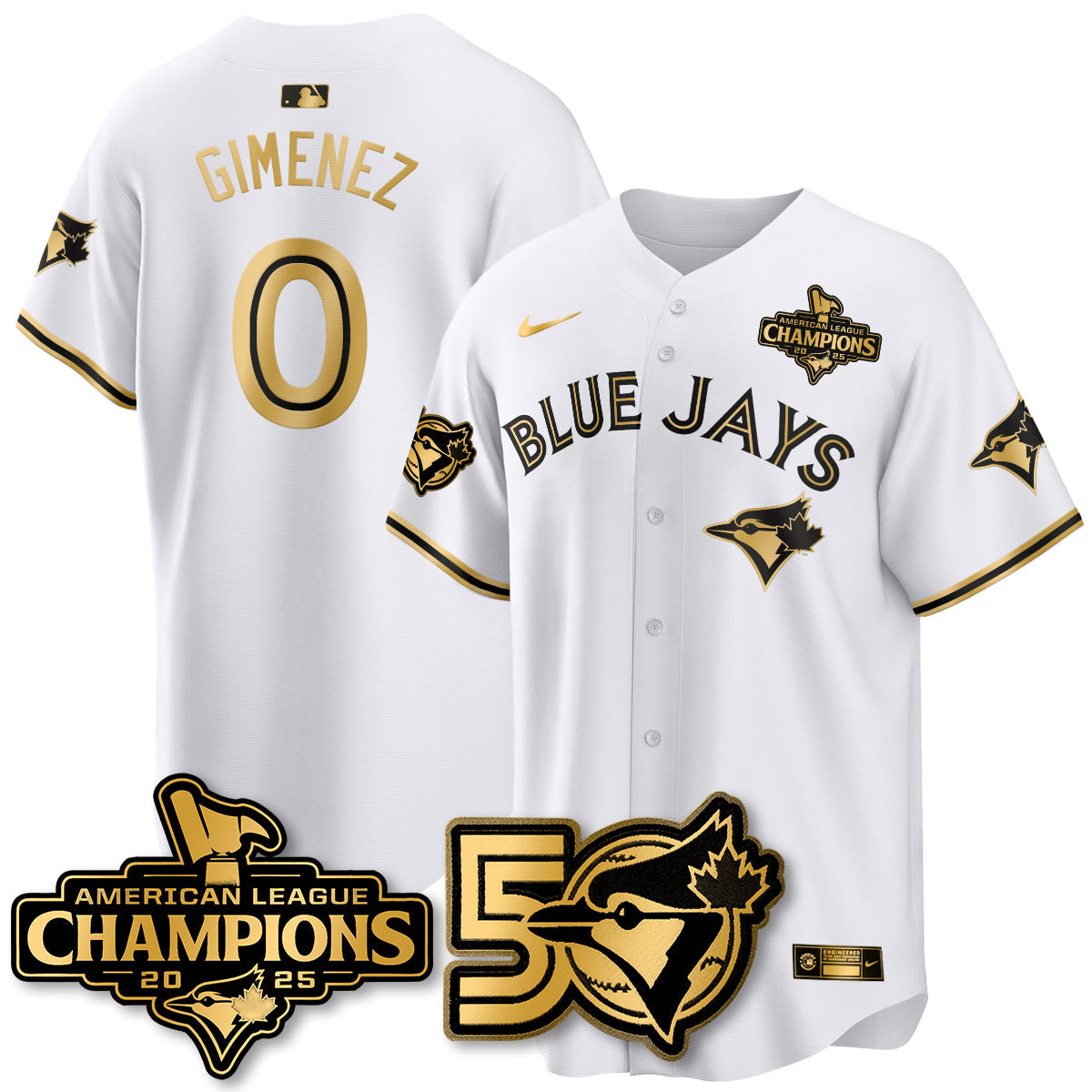 TOR 2025 American League Champions Vapor Limited Jersey - 50th Season - All Stitched