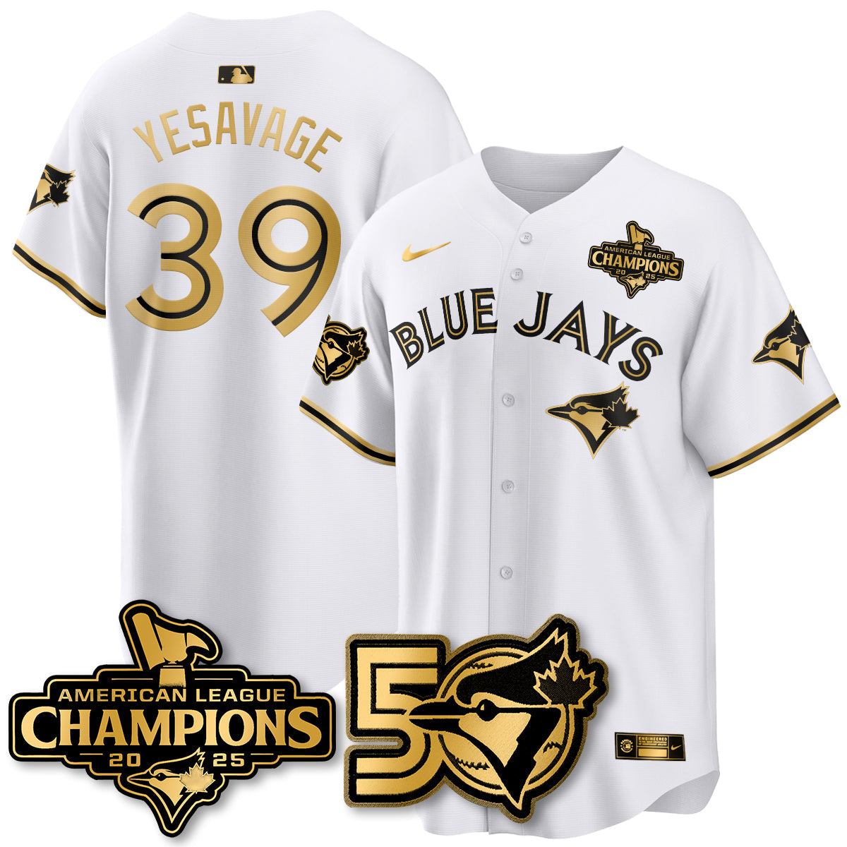 TOR 2025 American League Champions Vapor Limited Jersey - 50th Season - All Stitched