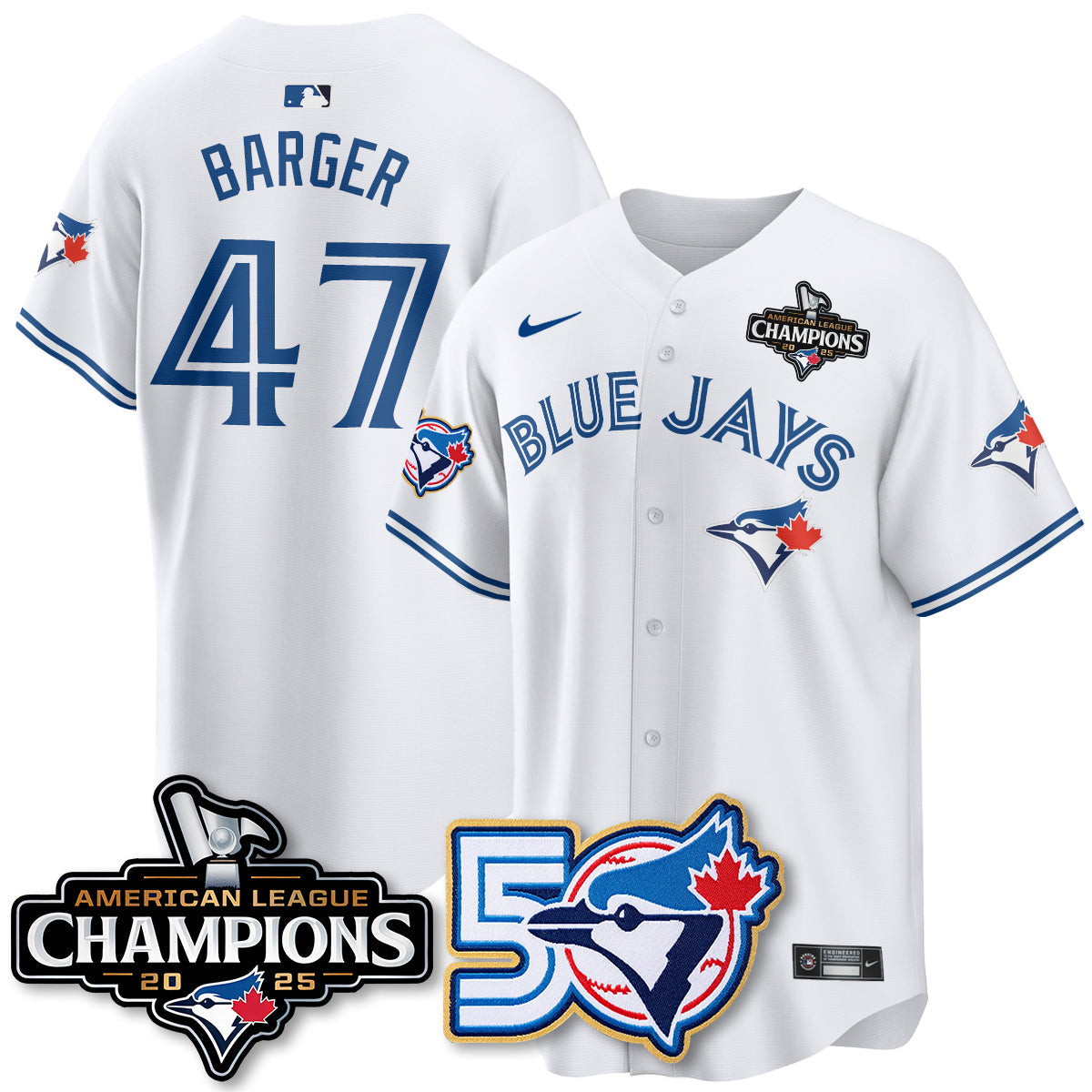 TOR 2025 American League Champions Vapor Limited Jersey - 50th Season - All Stitched