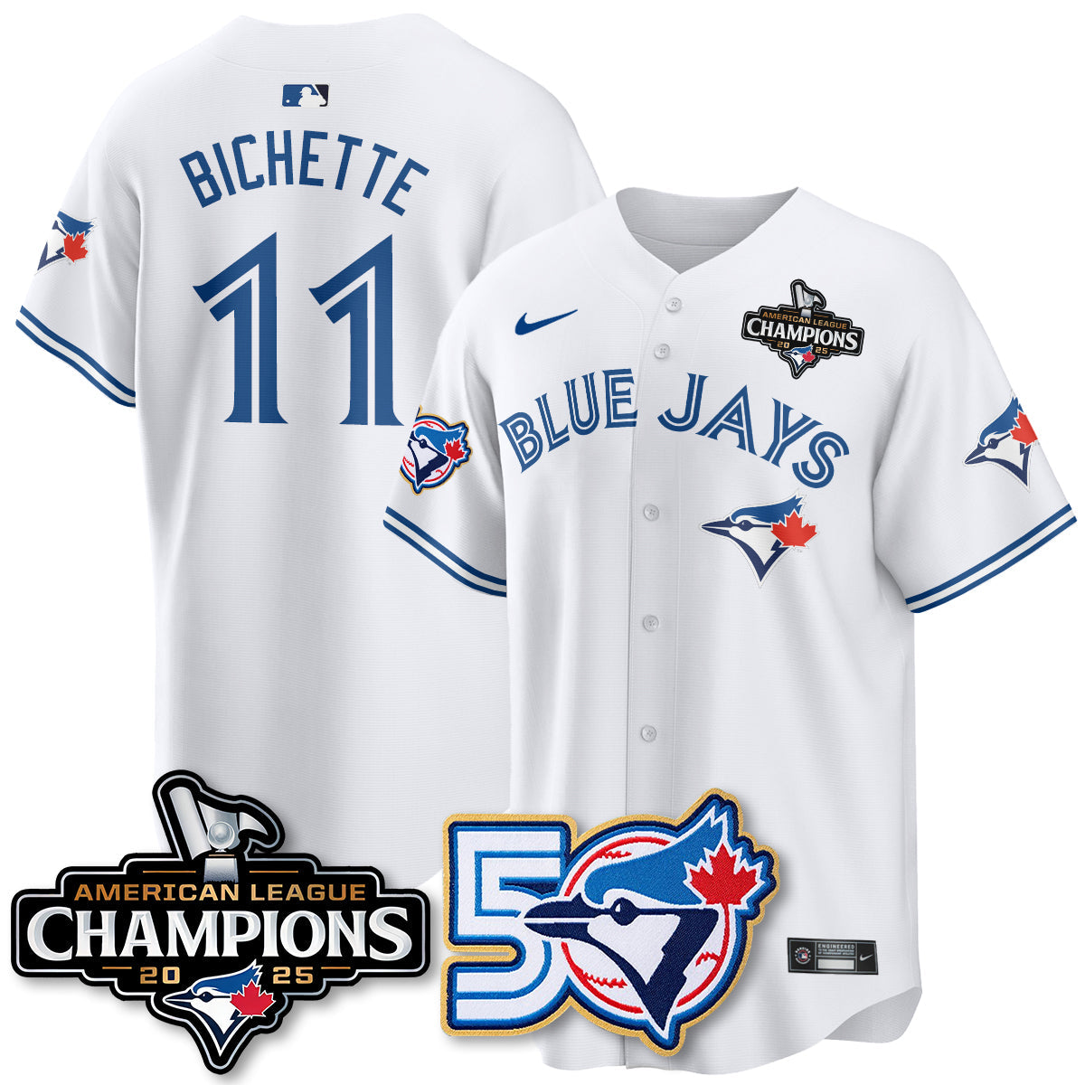 TOR 2025 American League Champions Vapor Limited Jersey - 50th Season - All Stitched