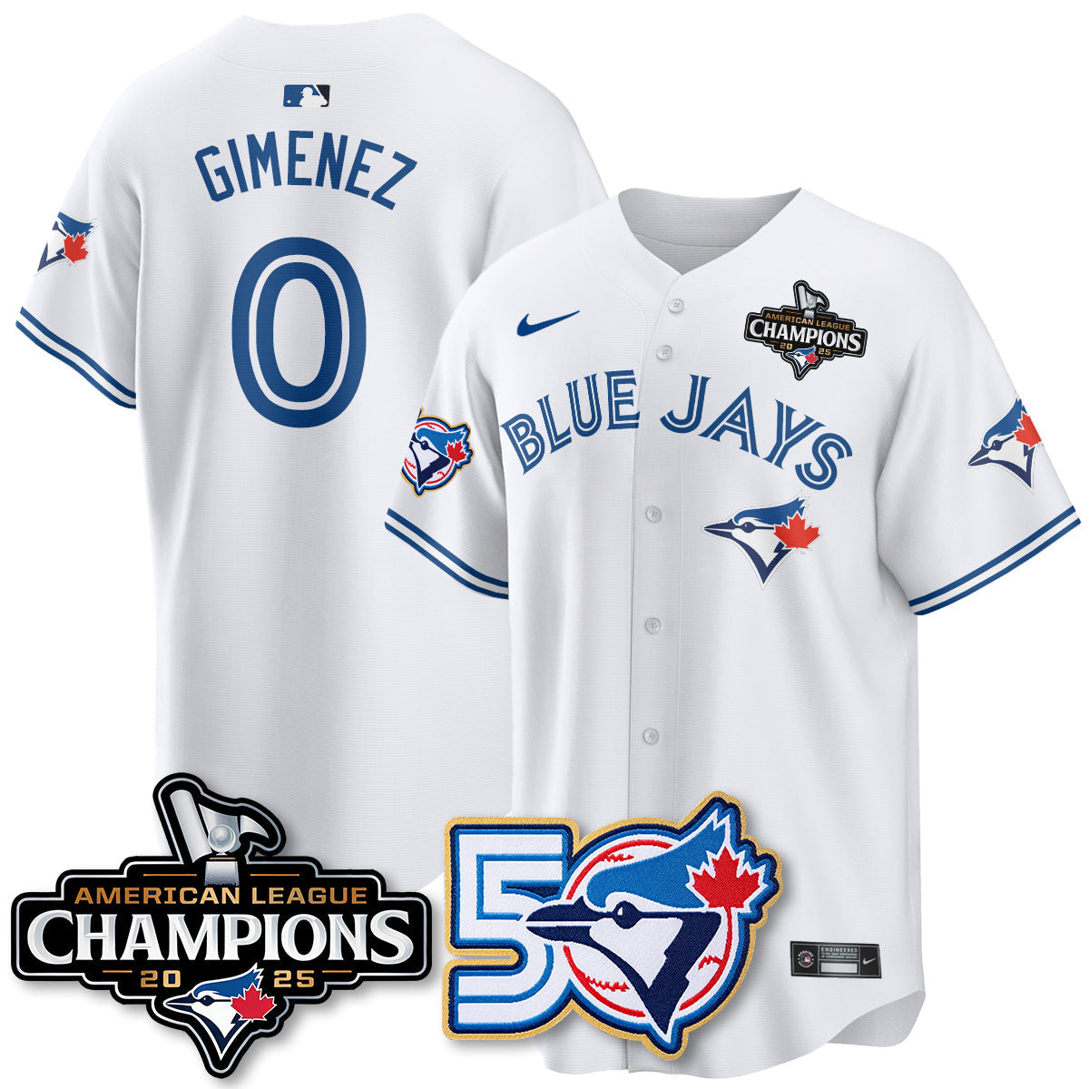 TOR 2025 American League Champions Vapor Limited Jersey - 50th Season - All Stitched