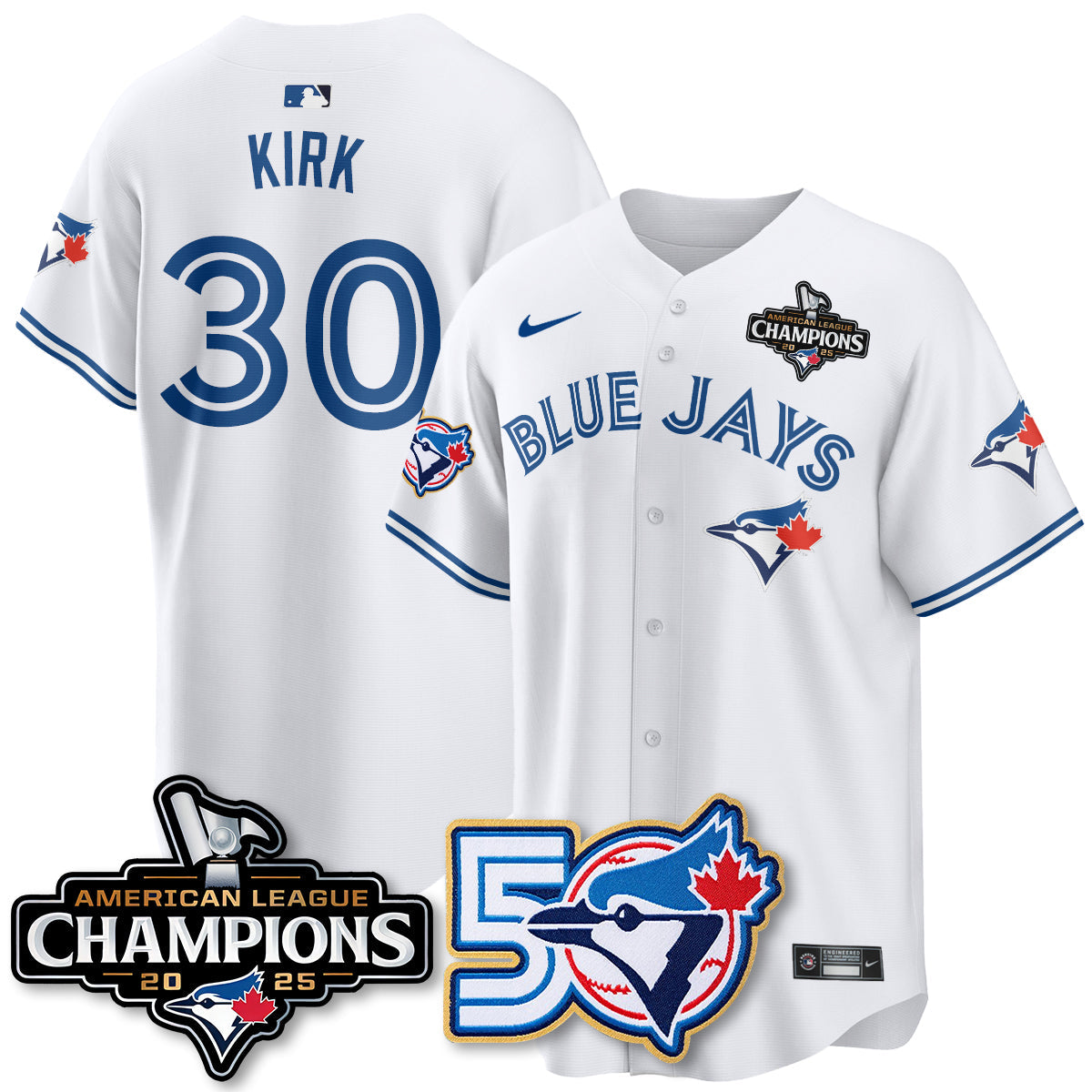TOR 2025 American League Champions Vapor Limited Jersey - 50th Season - All Stitched